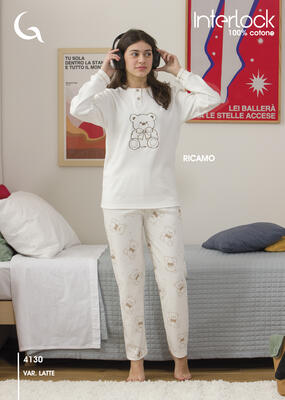 PIGIAMA RAGAZZA M/L 4130 Tellini S.r.l. Ingrosso Abbigliamento